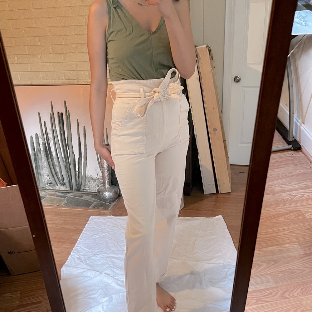 Clarissa Cotton High waisted pants alice and Olivia